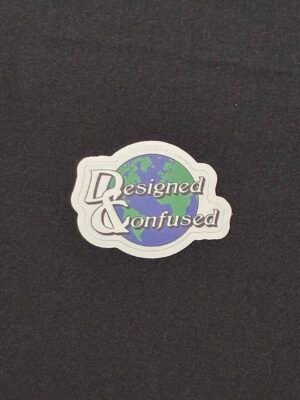 Designed & Confused World Sticker